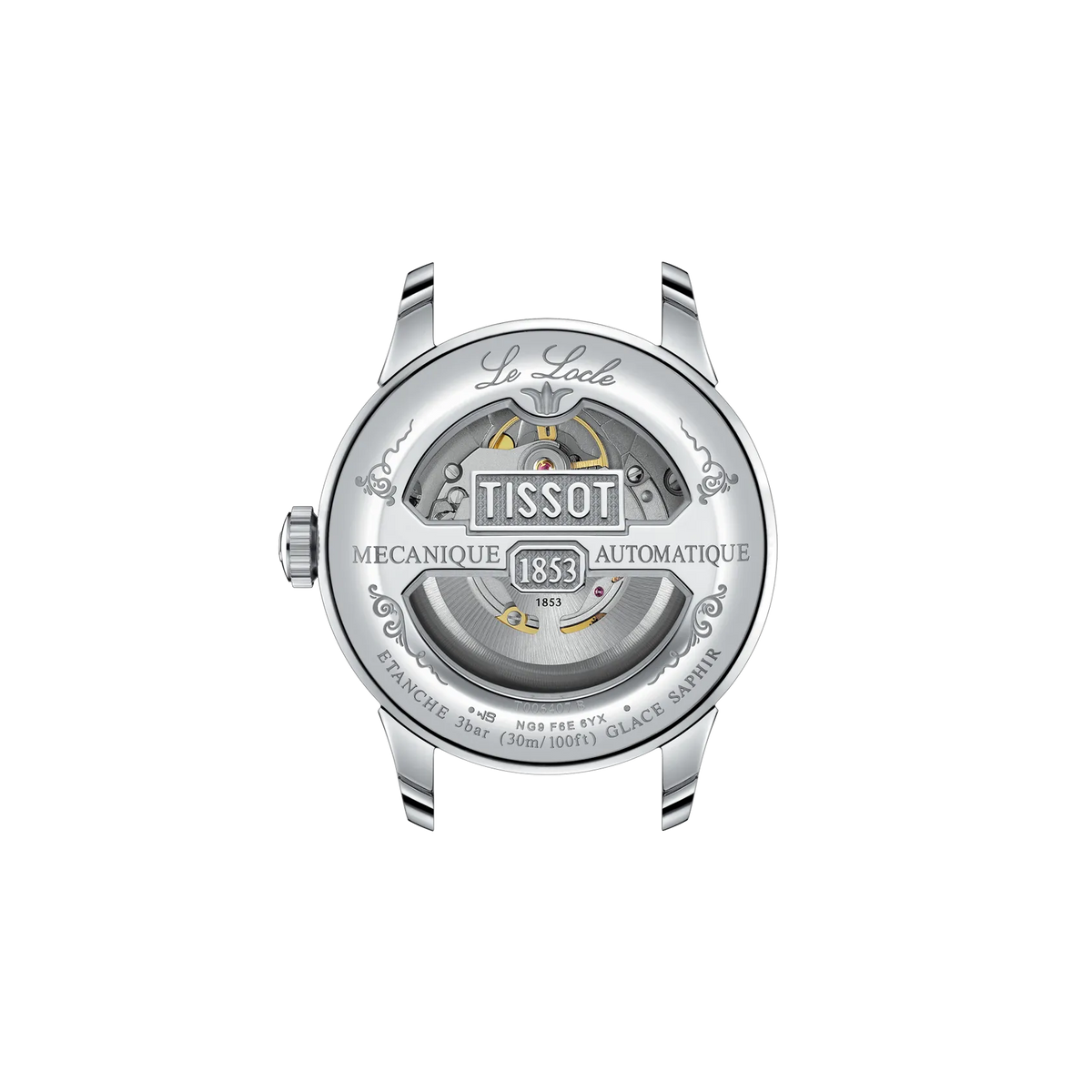 Tissot Le Locle 39.3mm T006.407.16.053.00 Men's Automatic Watch - caseback / rear (image 3)
