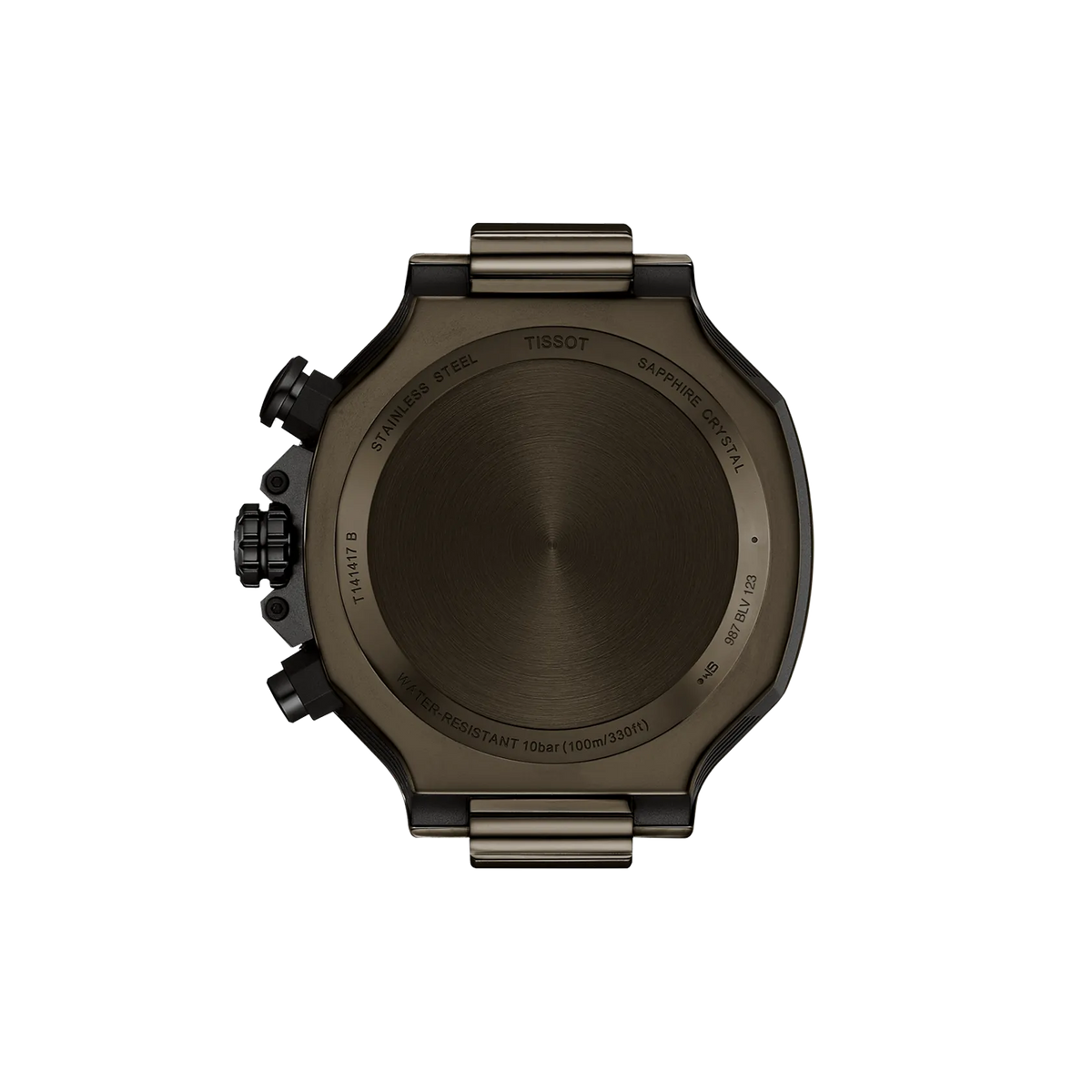 Tissot T-Race 45mm T141.417.37.061.02 Men's Quartz Chronograph Watch - caseback / rear (image 3)
