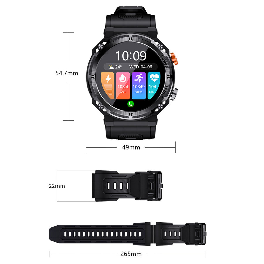 TYME TSWB70PBK-01 Smart Watch