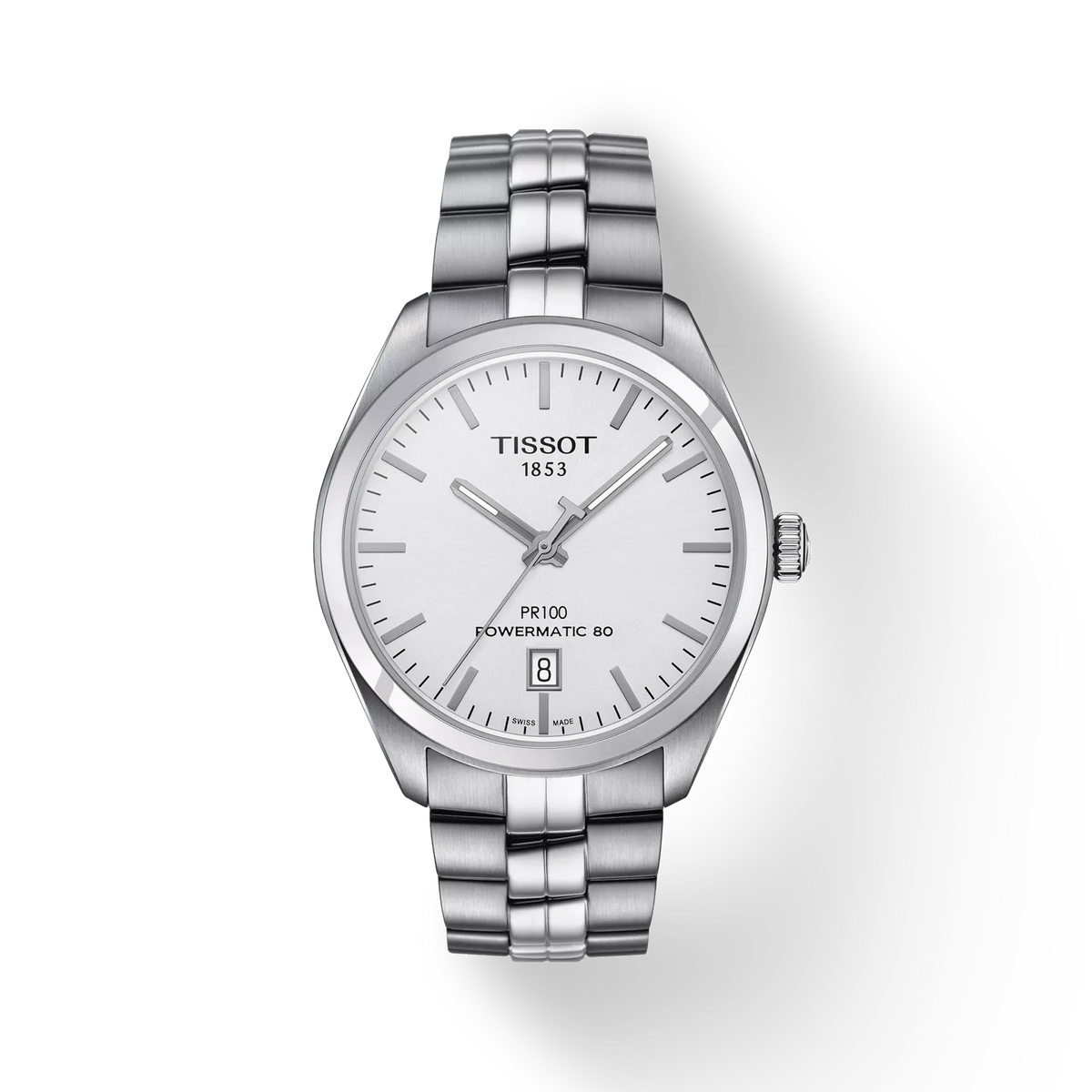 Tissot PR 100 Powermatic 80 T101.407.11.031.00 Men's Automatic Watch - front (image 1)
