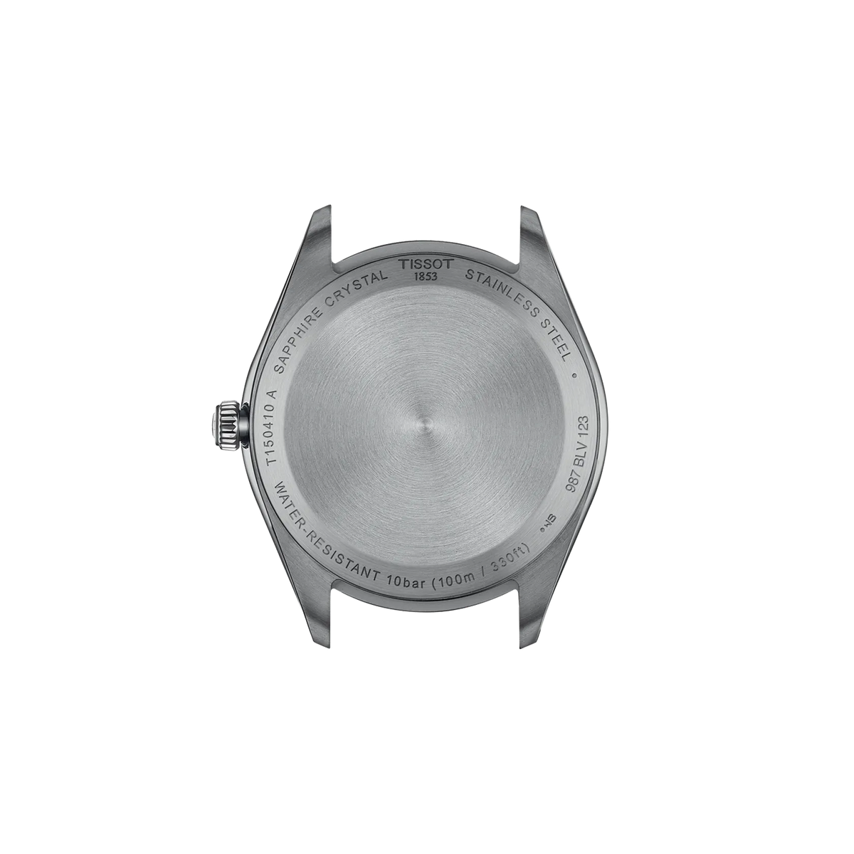 Tissot PR 100 40mm T150.410.11.041.00 Men's Quartz Watch - caseback / rear (image 3)