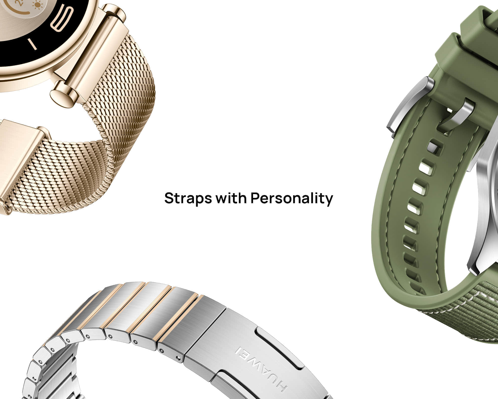 HUAWEI WATCH GT 4 46mm Green Woven Strap