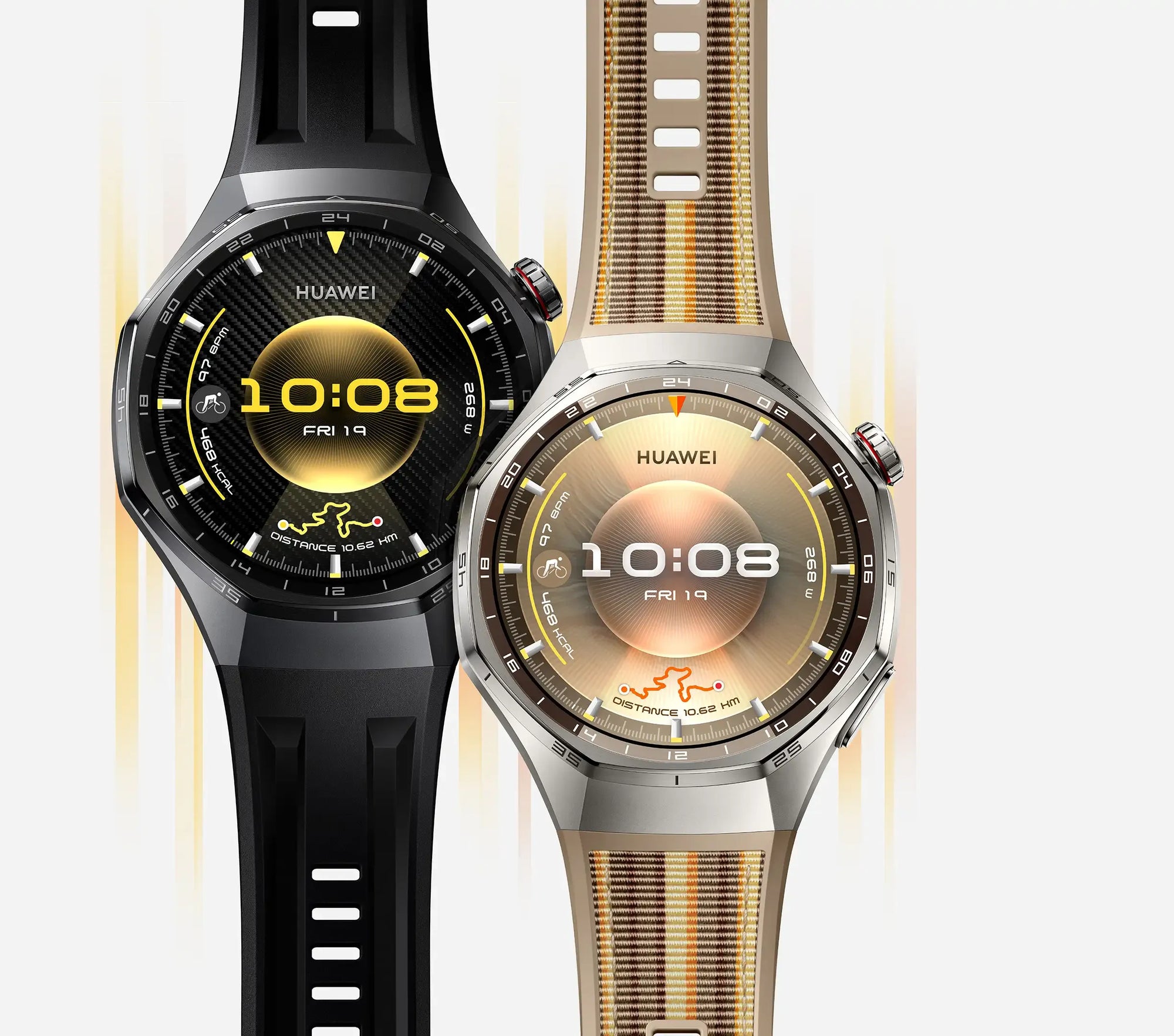 HUAWEI WATCH GT 6 Pro – Black Titanium Smartwatch with Fluoroelastomer Strap