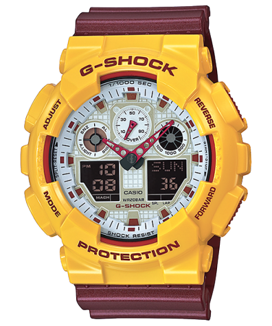 Casio G-Shock GA-100CS-9ADR (Crazy Colors Series)