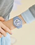 Casio Baby-G BGA-290FL-2ADR – Pastel Blue Floral Shock-Resistant Watch