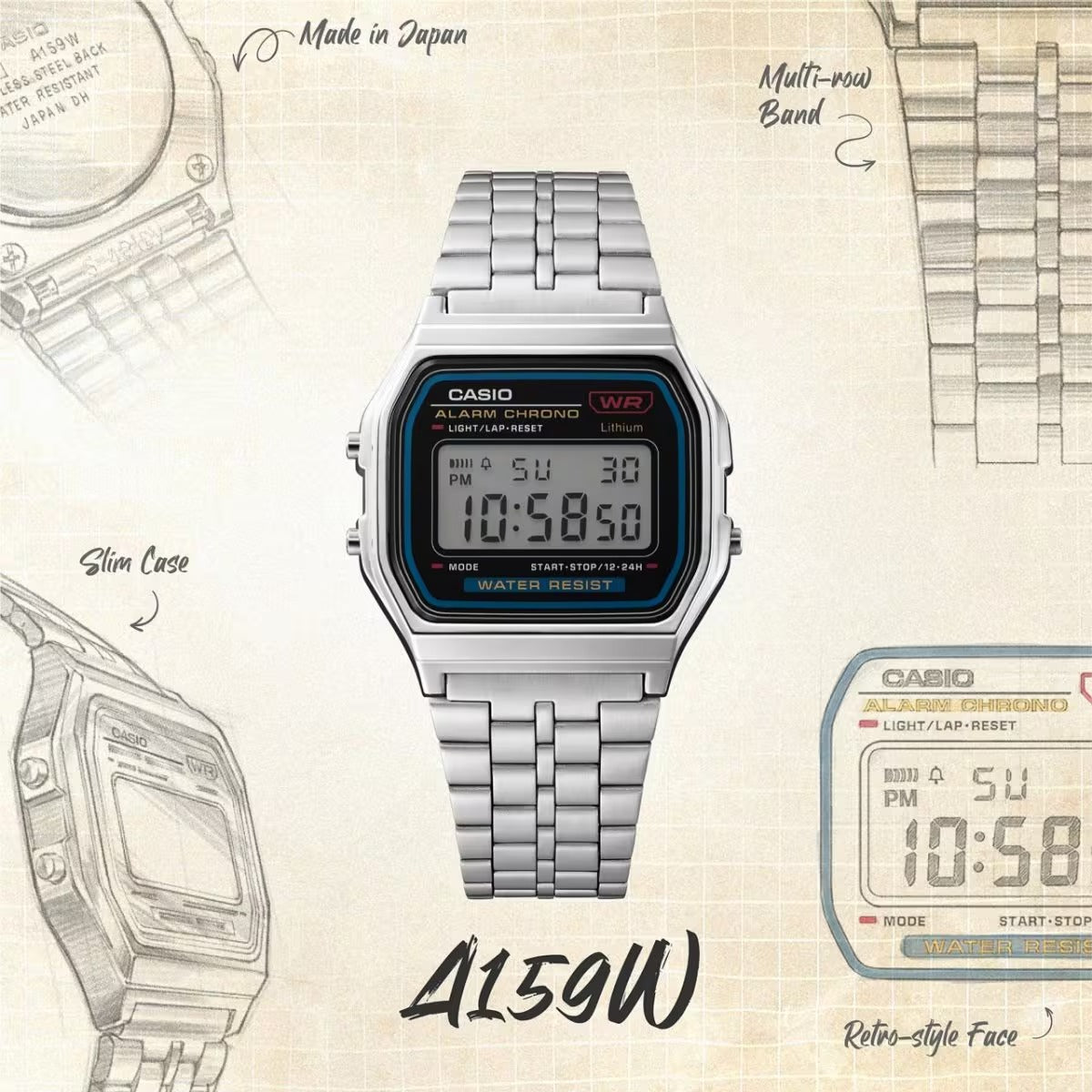 Casio Vintage A159WA-N1DF Digital