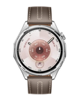 HUAWEI WATCH GT 6 (46 mm) – Grey Stainless Steel Smartwatch with Composite Leather Strap