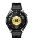 HUAWEI WATCH GT 6 (46 mm) – Black Stainless Steel Smartwatch with Fluoroelastomer Strap