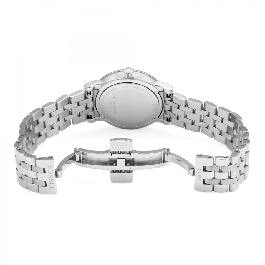 Tissot Carson Premium 30mm T122.210.11.033.00 Women's Quartz Watch - open bracelet / rear view (image 3)