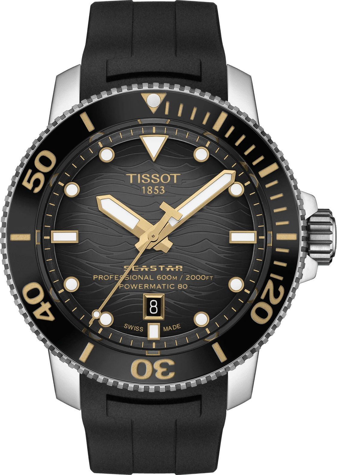 Tissot Seastar 2000 46mm T120.607.17.441.01 Men's Automatic Watch - front view