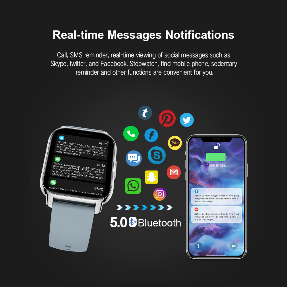 TYME TSWP66BK-01 Smart Watch