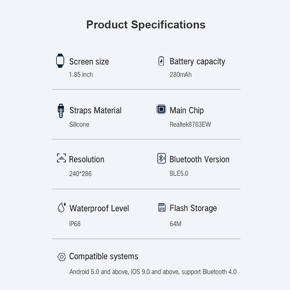 TYME TSWP66PK-04 Smart Watch