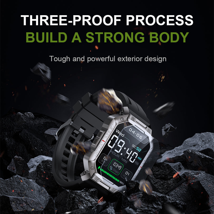TYME TSWNX3CMGN Camo Green Colour Smart Watch