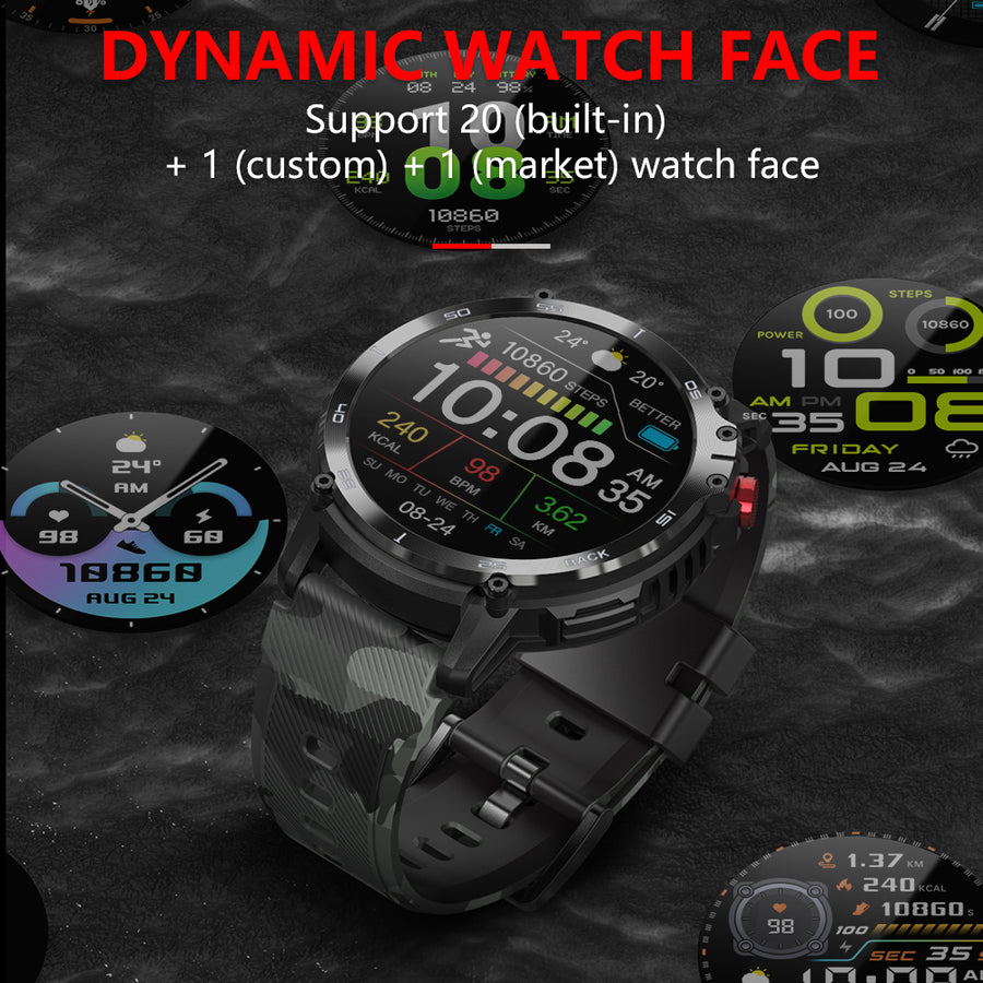 TYME TSWC22BK-01 Black Colour Smart Watch