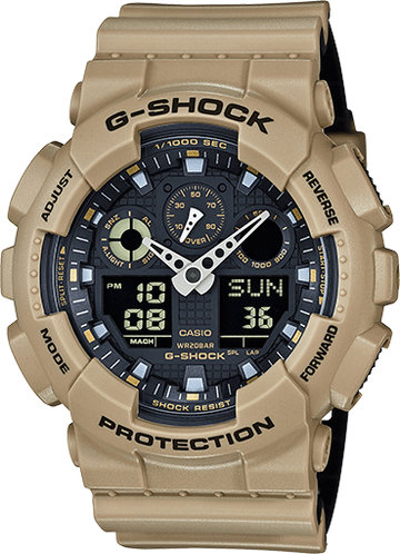 Casio G-Shock GA-100L-8A Analog-Digital Combination