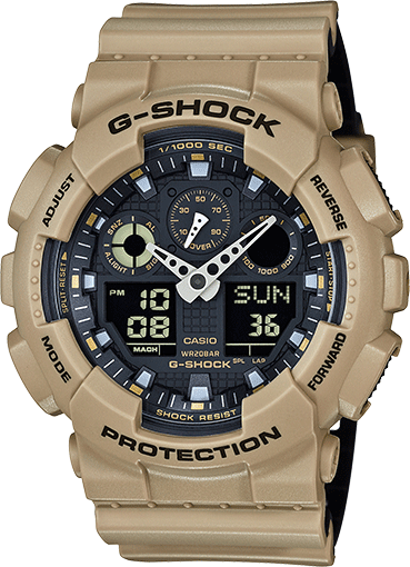 Casio G-Shock GA-100L-8A Analog-Digital Combination