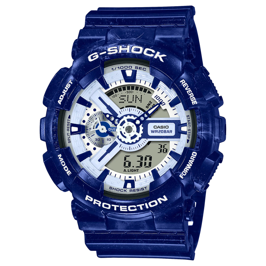 Casio G-Shock GA-110BWP-2A Analog-Digital Combination
