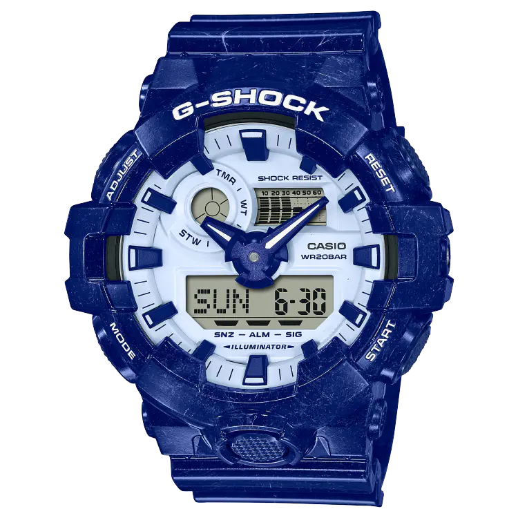 Casio G-Shock GA-700BWP-2A Analog-Digital Combination