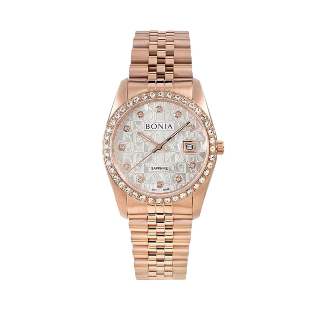 Bonia Noble B10550-3516S Rose Gold Stainless Steel Women Watch