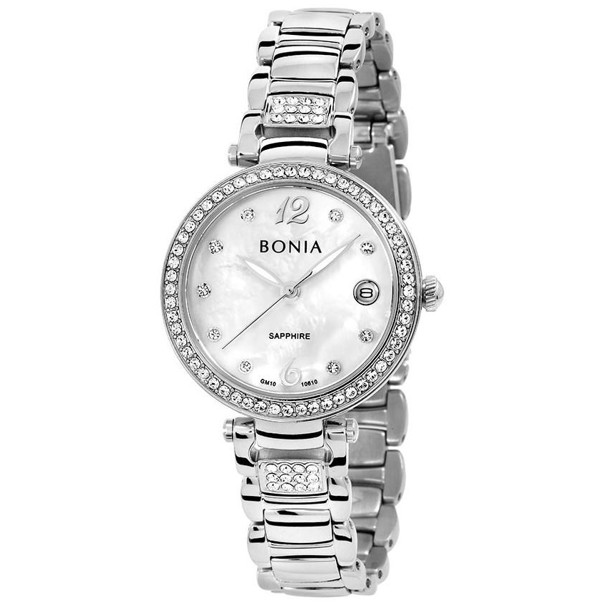Bonia Cristallo Mother of Pearl B10610-2355S Analog Quartz Watch
