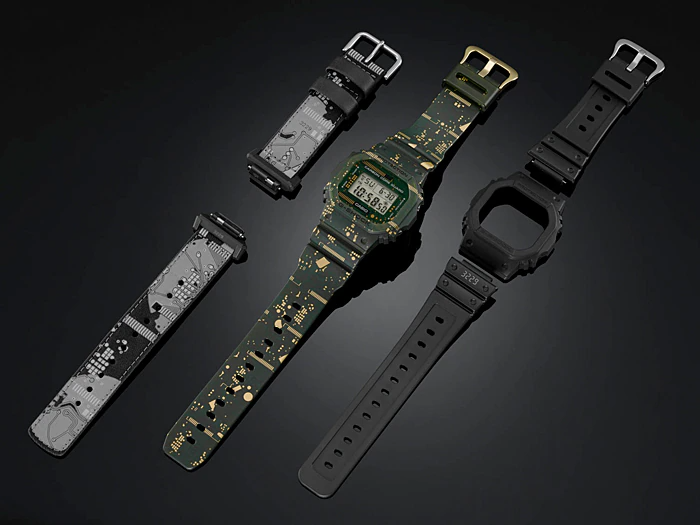 Casio G-Shock Circuit Board Camouflage DWE-5600CC-3D Digital