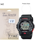 TYME Screen Protector for Casio G-Shock GW-9300, GW-9400, GX-56, DW-5900, DW-6900, DW-9052, G-7900, G-9000, G-9300 Model (HD Film with Hydrophobic Coating)