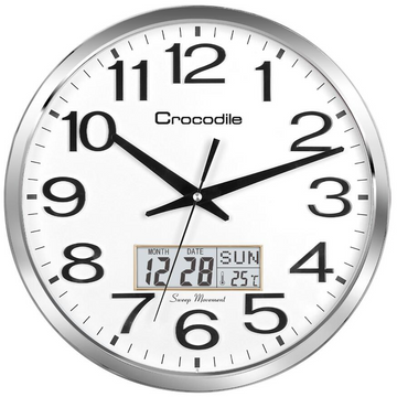 Crocodile CWD0593WLKS Clock with Digital Date