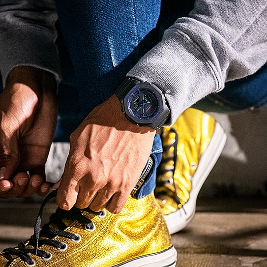 Casio G-shock GA-2100VB-1A Analog-Digital Combination