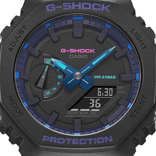 Casio G-shock GA-2100VB-1A Analog-Digital Combination
