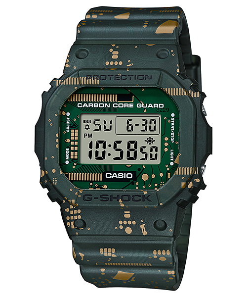 Casio G-Shock Circuit Board Camouflage DWE-5600CC-3D Digital