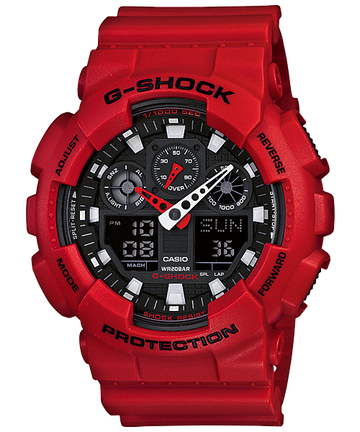 Casio G-Shock GA-100B-4A Analog-Digital Combination