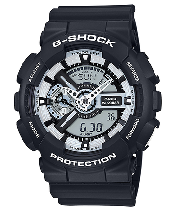 Casio G-shock GA-110BW-1A Analog-Digital Combination