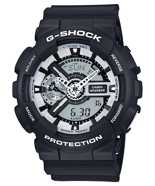 Casio G-shock GA-110BW-1A Analog-Digital Combination