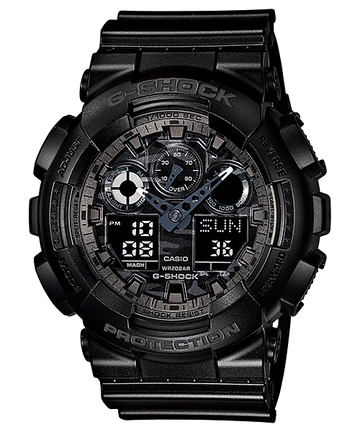 Casio G-Shock GA-100CF-1ADR Analog-Digital Combination