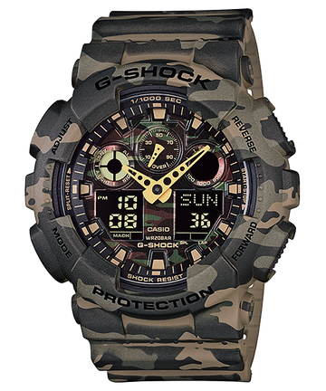 Casio G-Shock GA-100CM-5A Analog-Digital Combination