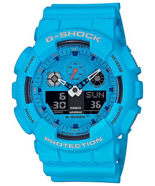 Casio G-Shock GA-100RS-2A Analog-Digital Combination