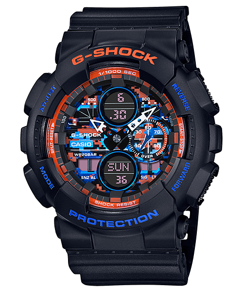 Casio G-Shock GA-140CT-1ADR Analog-Digital Combination