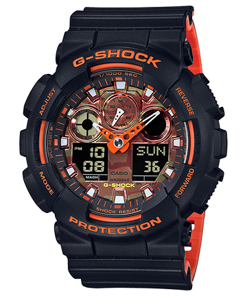 Casio G-Shock GA-100BR-1A Analog-Digital Combination